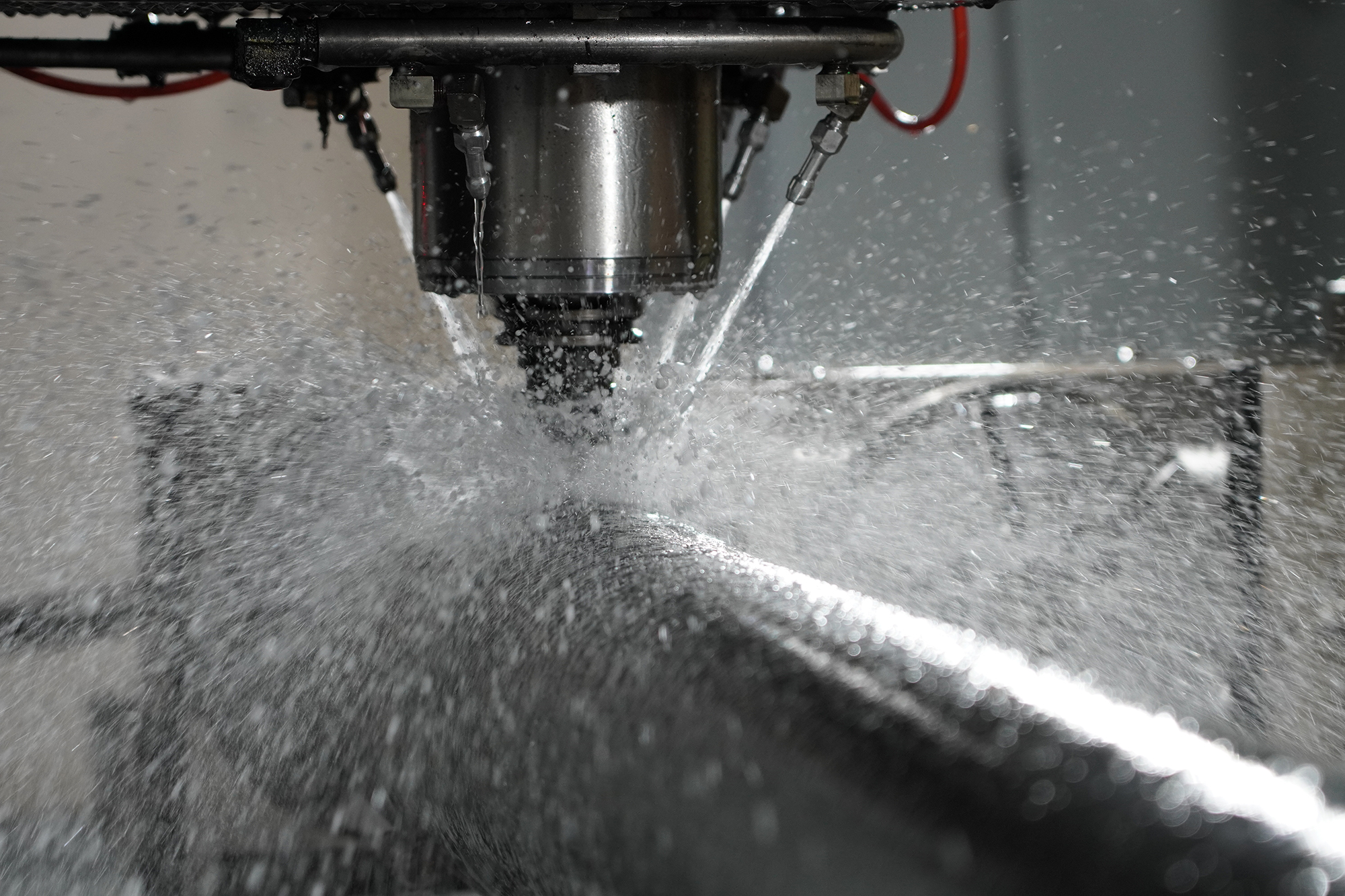 HAAS Machining with Coolant